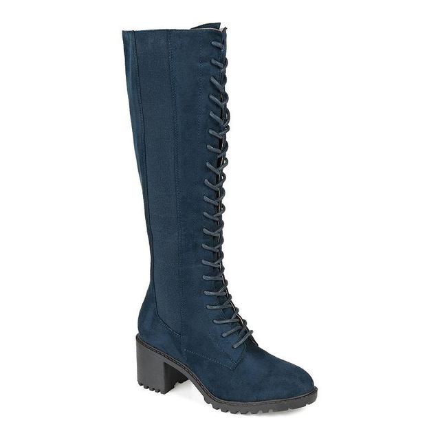 Journee Collection Jennica Womens Knee High Combat Boots Product Image