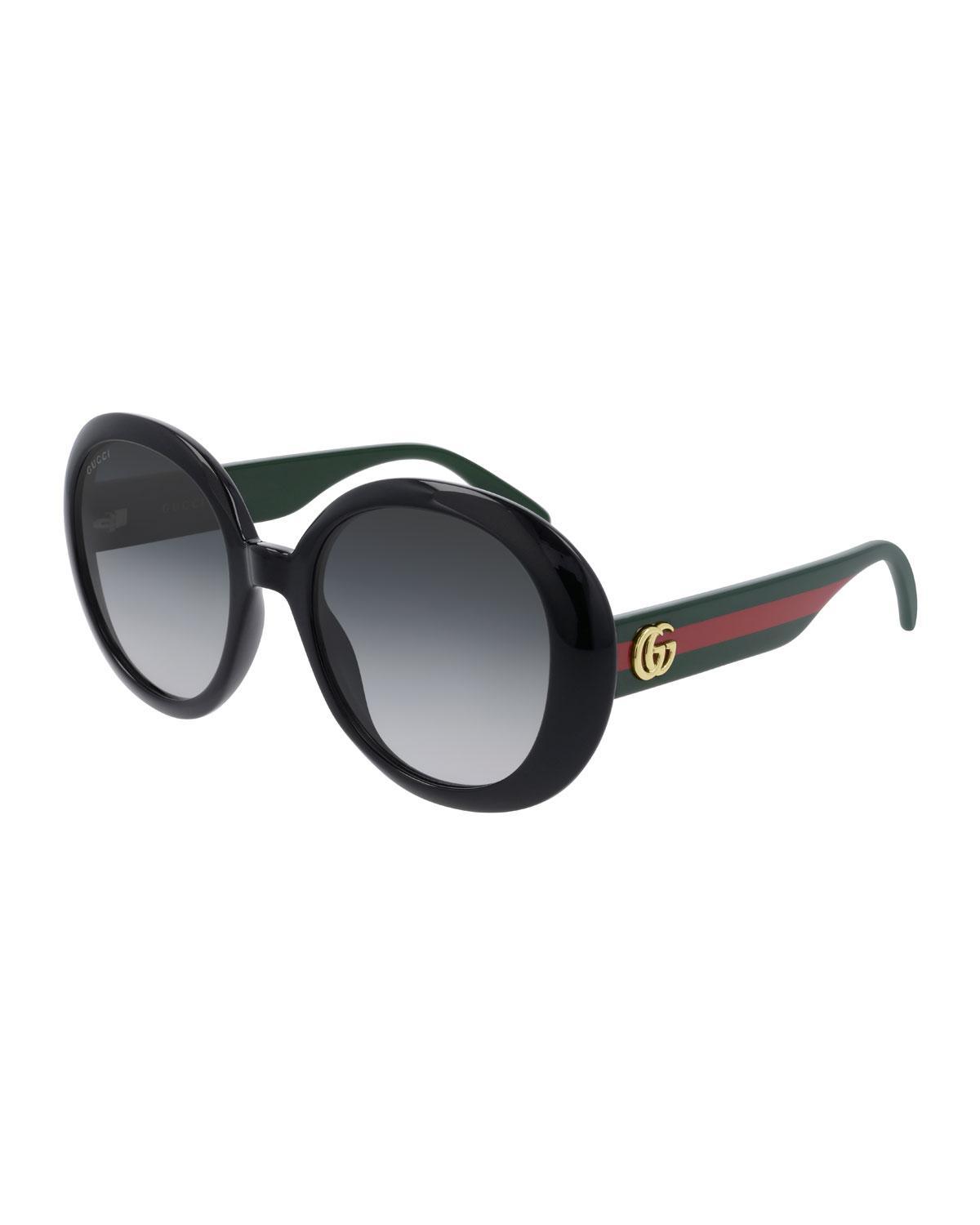 Gucci Womens Round 55mm Sunglasses Product Image