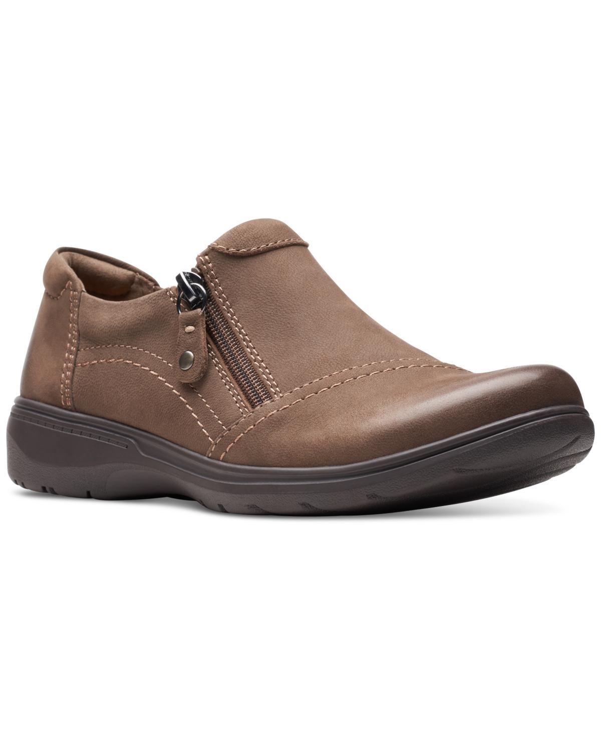 Clarks Womens Carleigh Ray Round-Toe Side-Zip Shoes Product Image