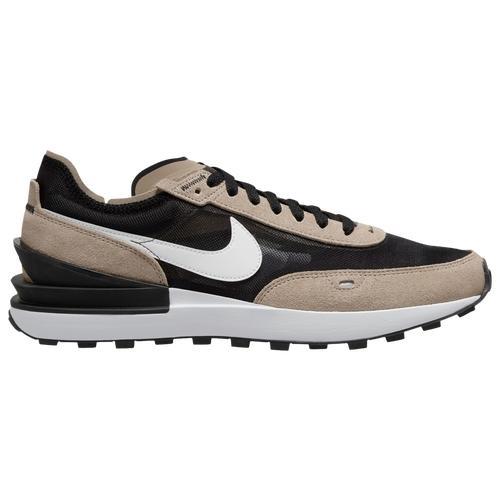 Nike Mens Nike Waffle One - Mens Running Shoes Black/White/Khaki Product Image