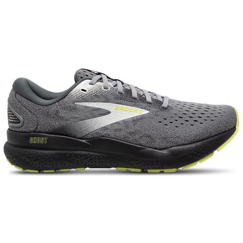 Brooks Mens Brooks Ghost 16 - Mens Shoes Black/Gray/White Product Image