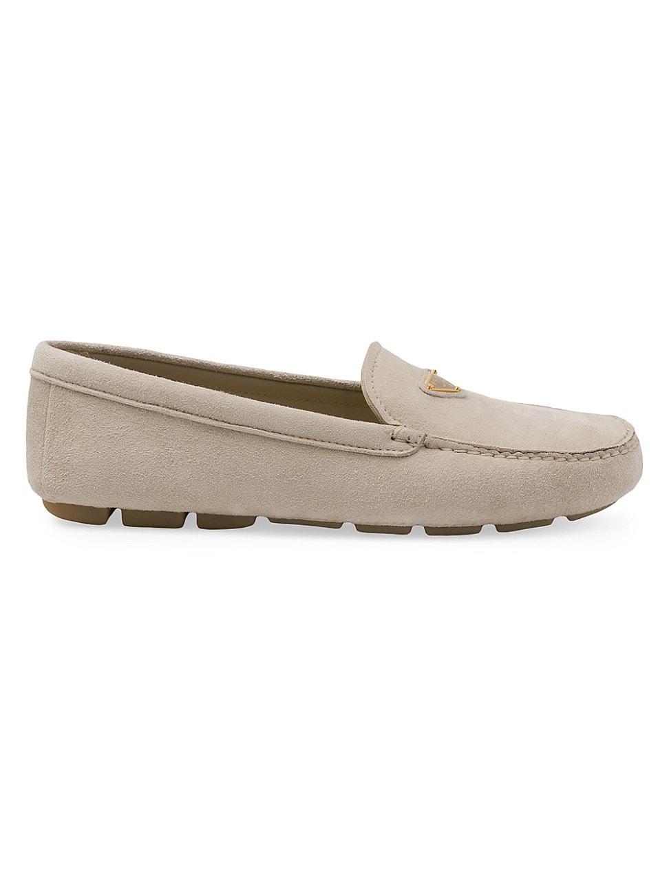 Womens Suede Driving Loafers Product Image