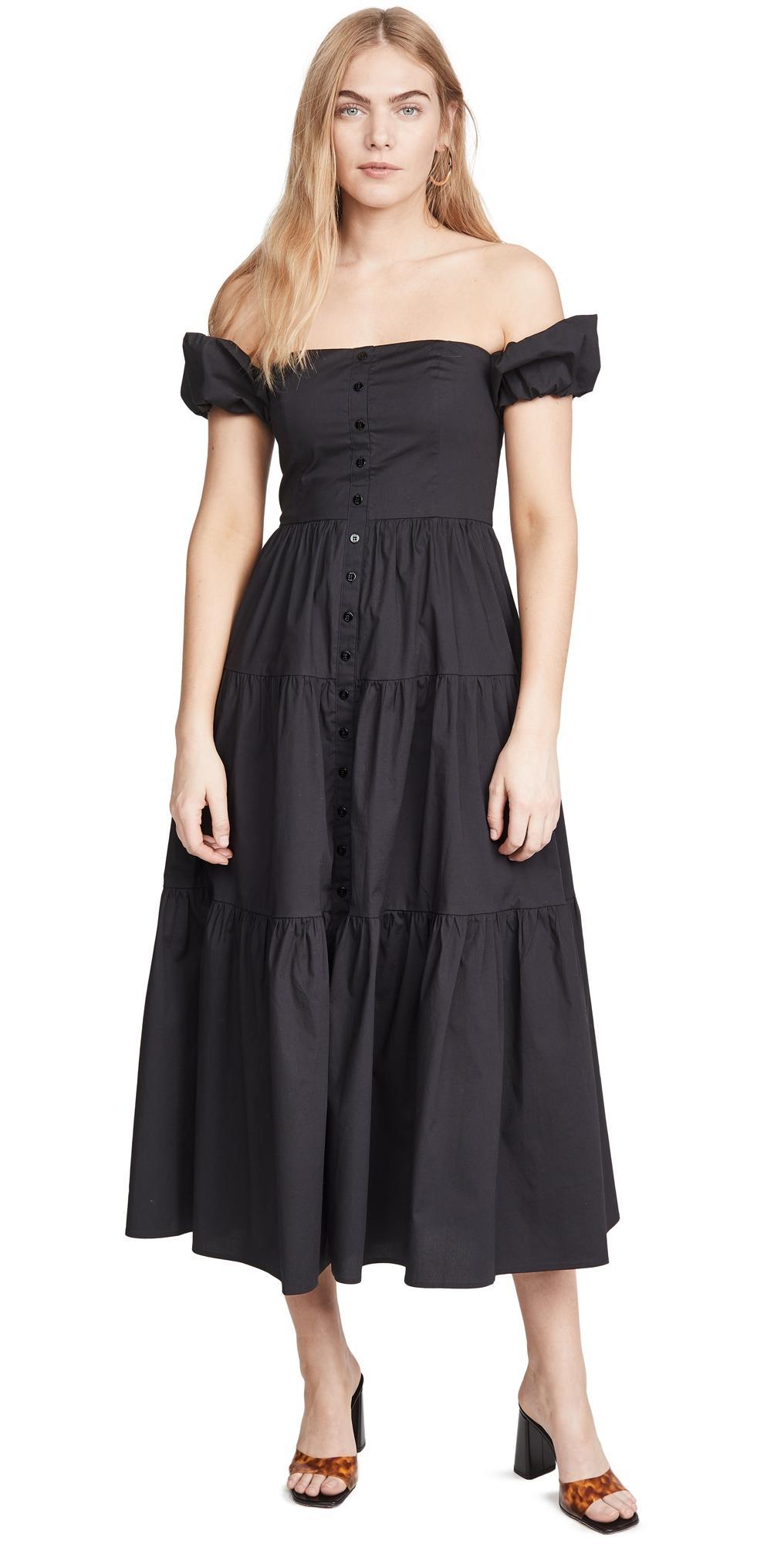 Womens Elio Puff-Sleeve Prairie Dress Product Image