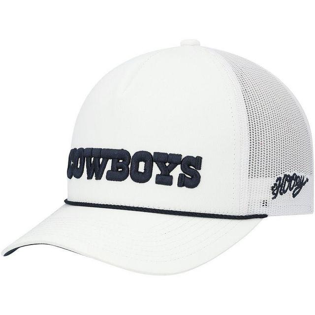 Mens HOOey Dallas Cowboys Wordmark Rope Trucker Snapback Hat Product Image