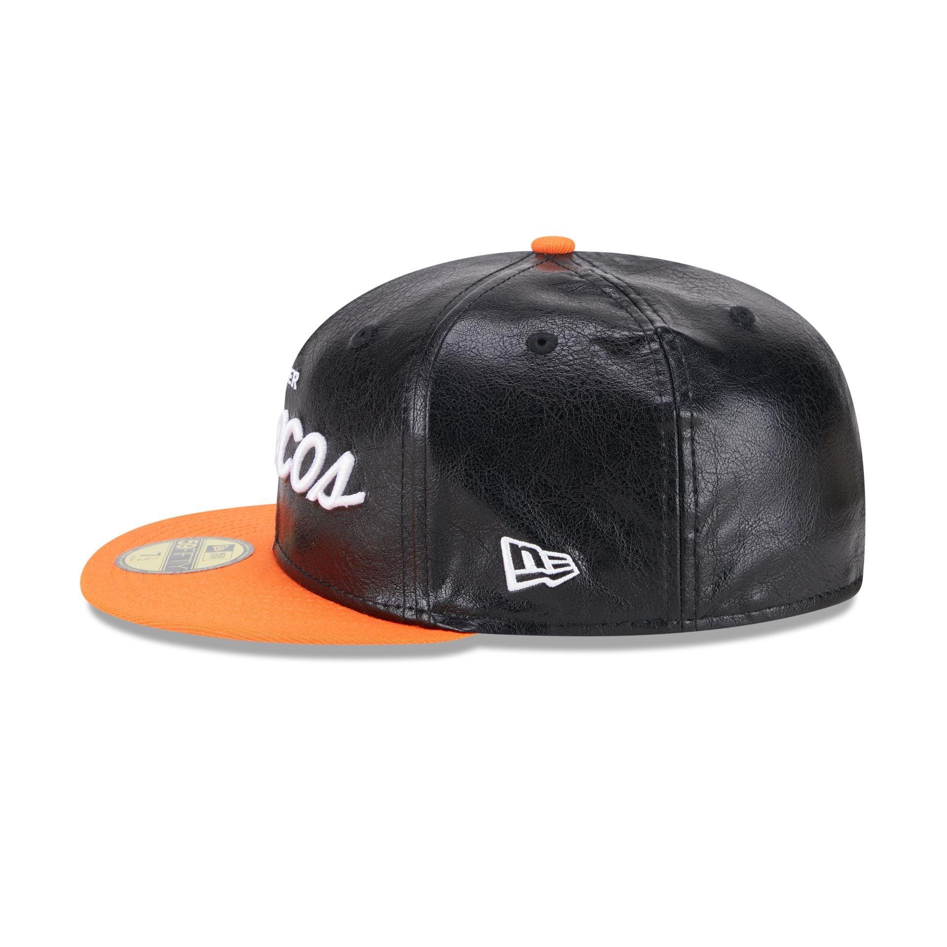 Denver Broncos Faux Leather Crown 59FIFTY Fitted Hat Male Product Image