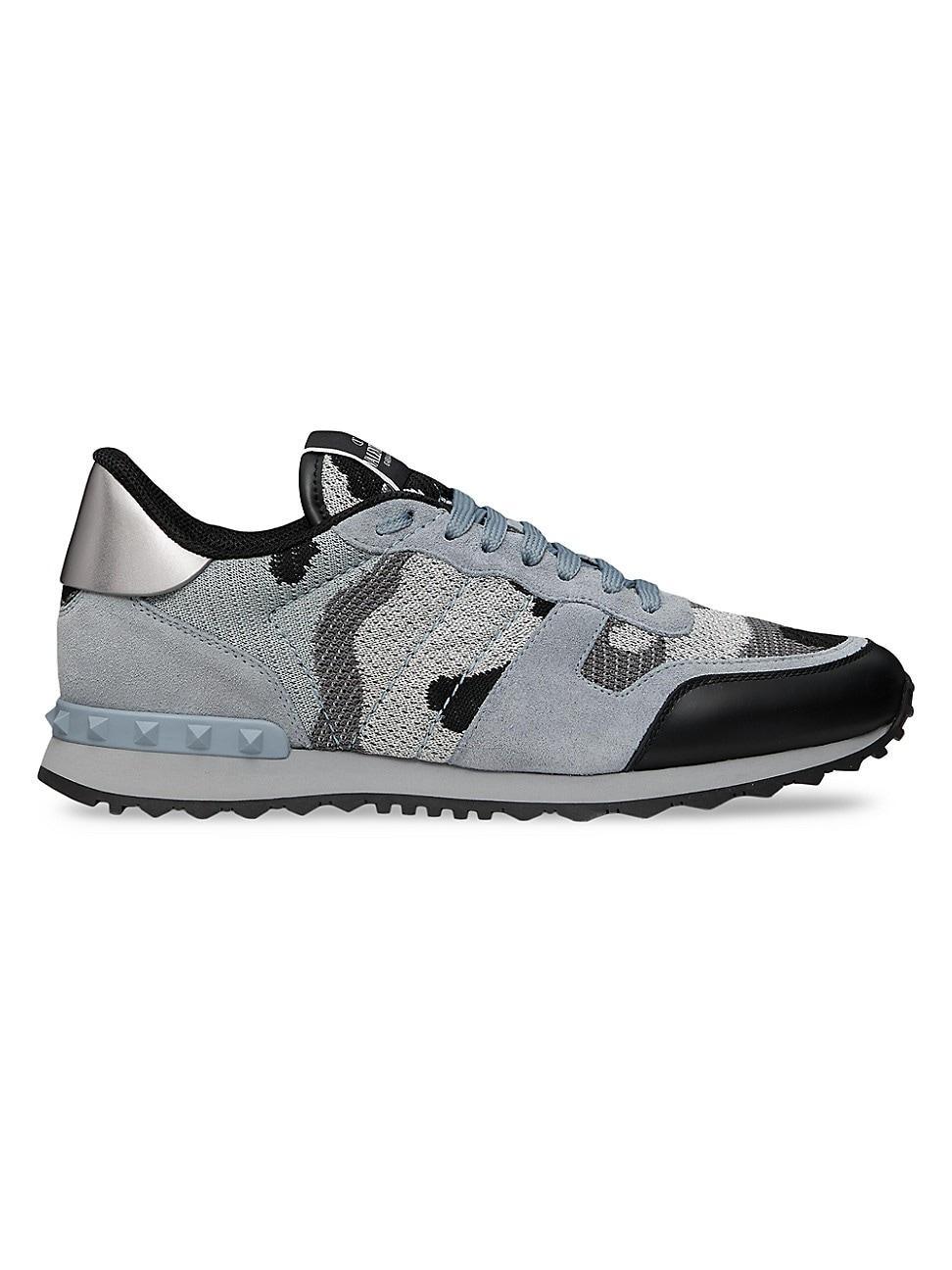 Mens Mesh Fabric Camouflage Rockrunner Sneakers Product Image