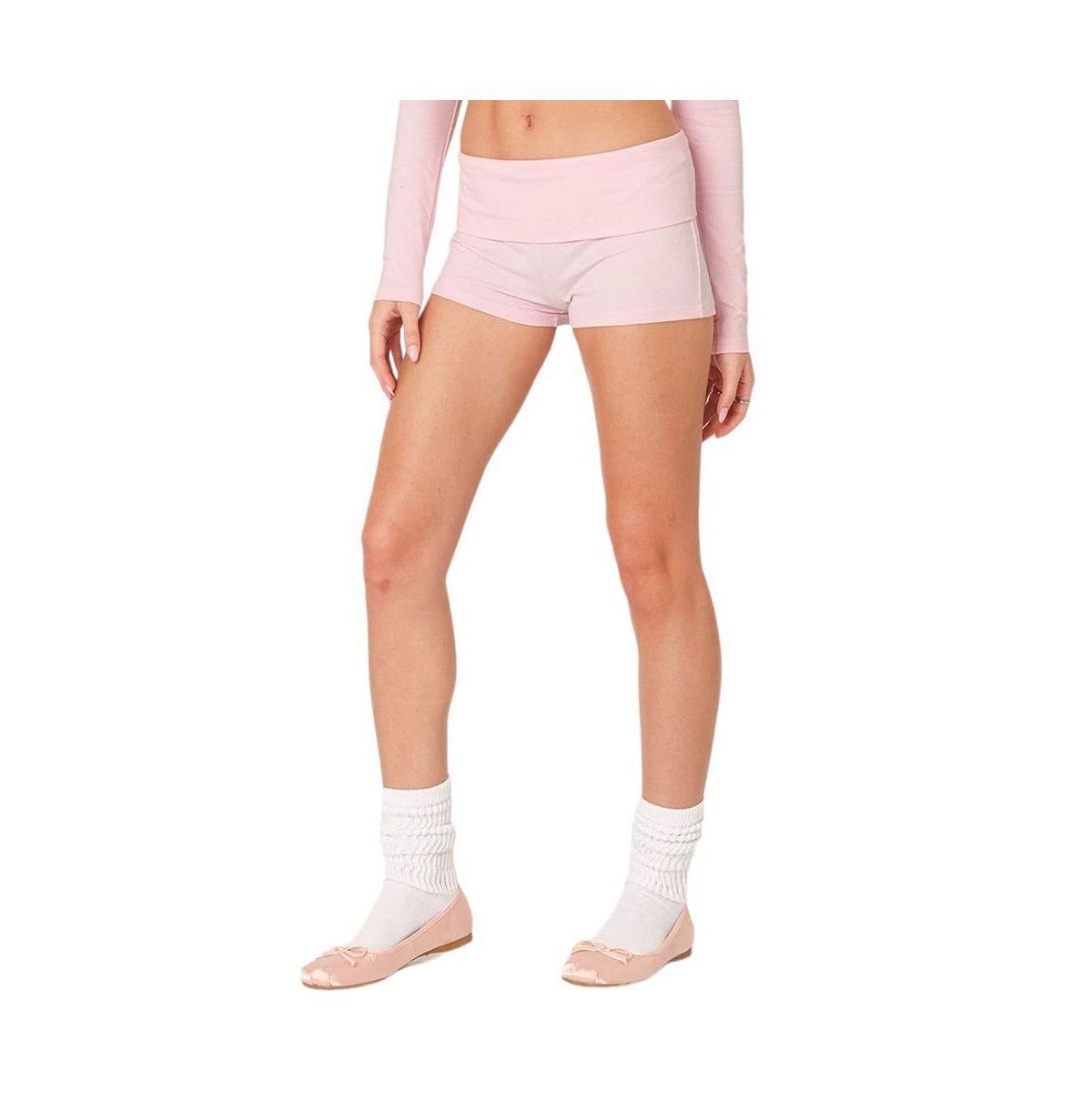 Edikted Womens Meg Fold Over Shorts Product Image