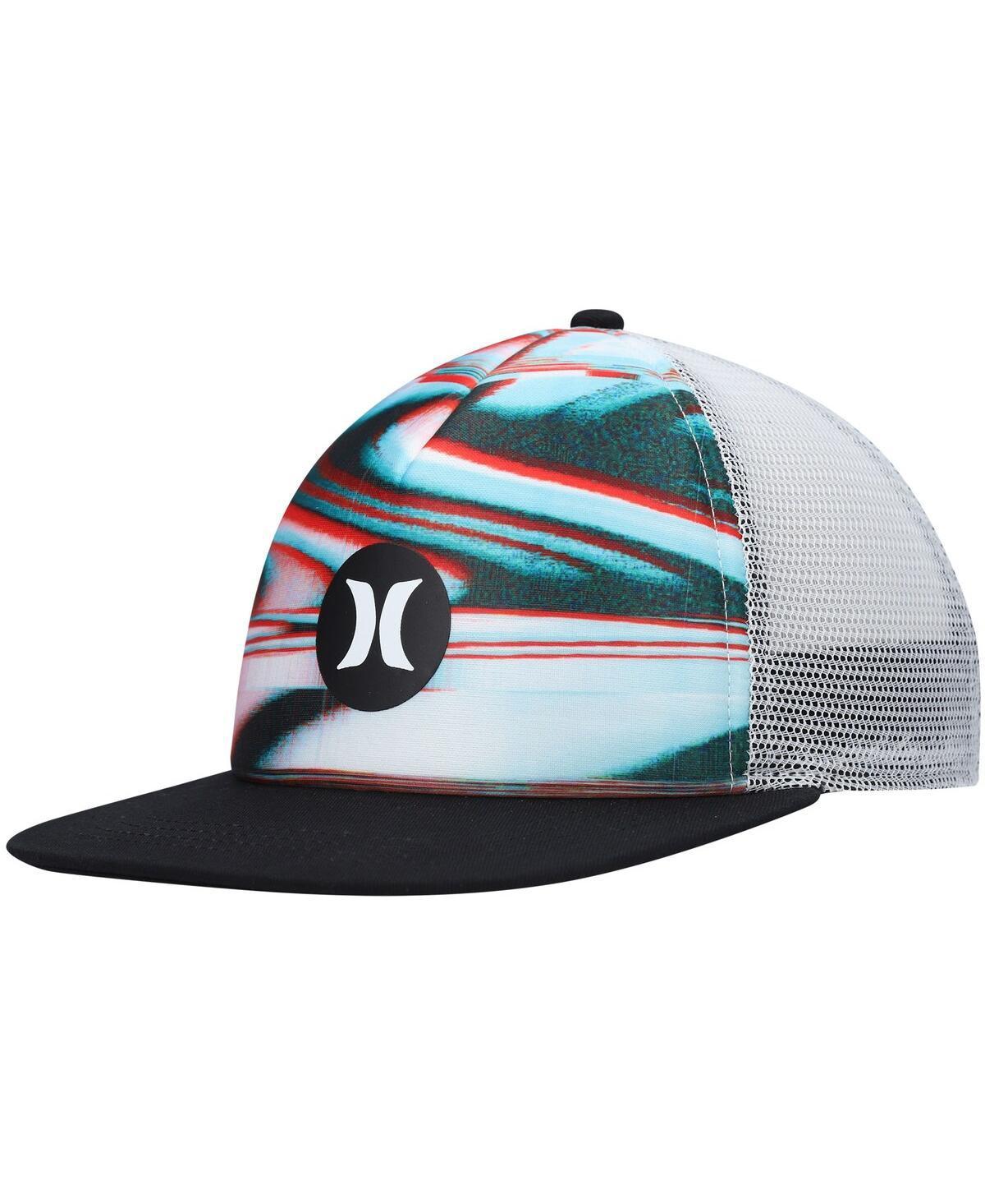 Mens Hurley Black Balboa Trucker Snapback Hat Product Image