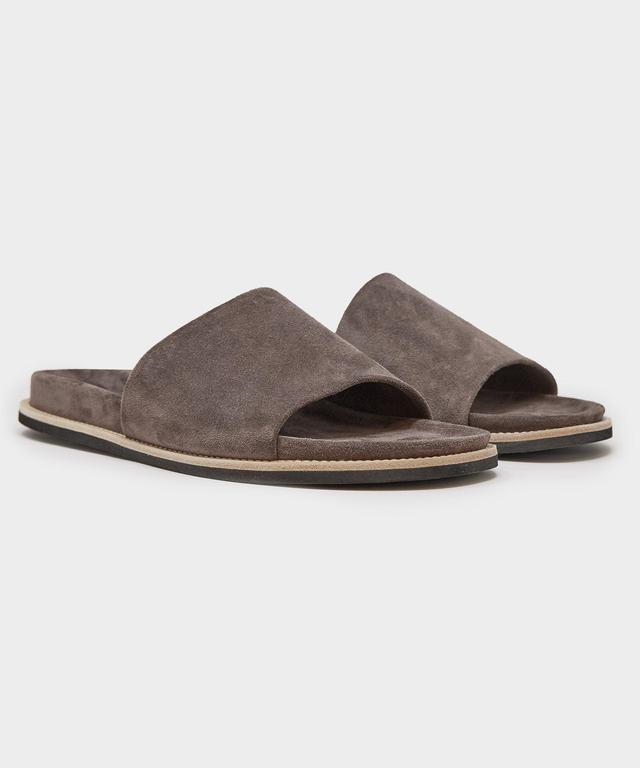 Nomad Suede Slide in Gray Product Image