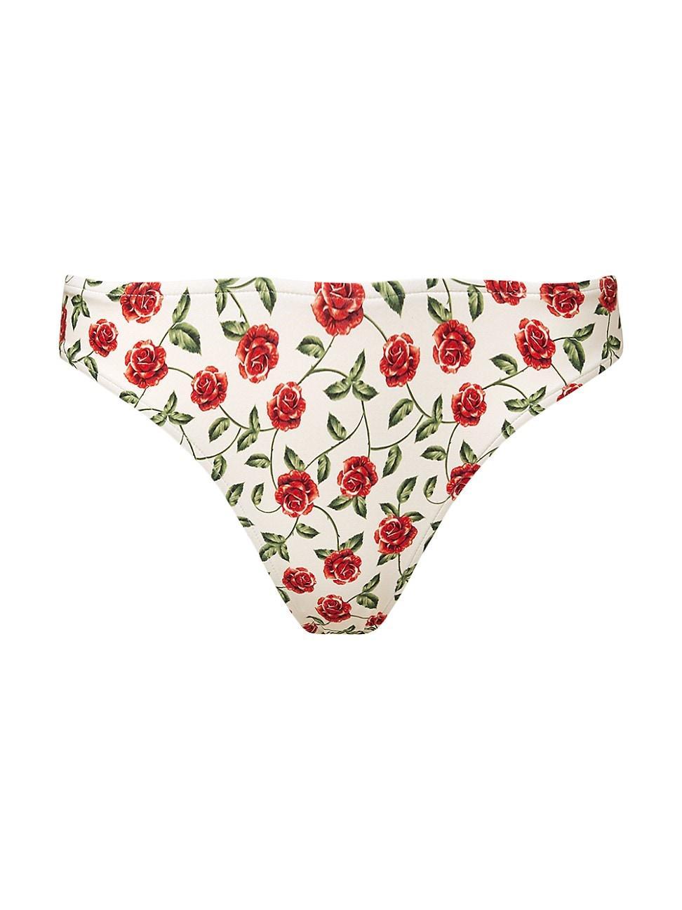 Womens Floral Bikini Bottom Product Image