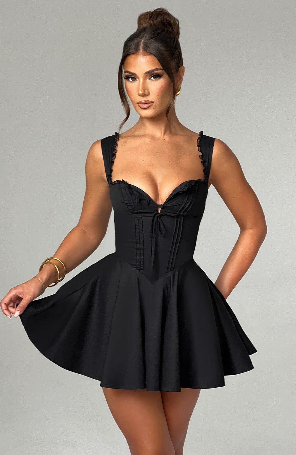 Antonella Mini Dress - Black Product Image