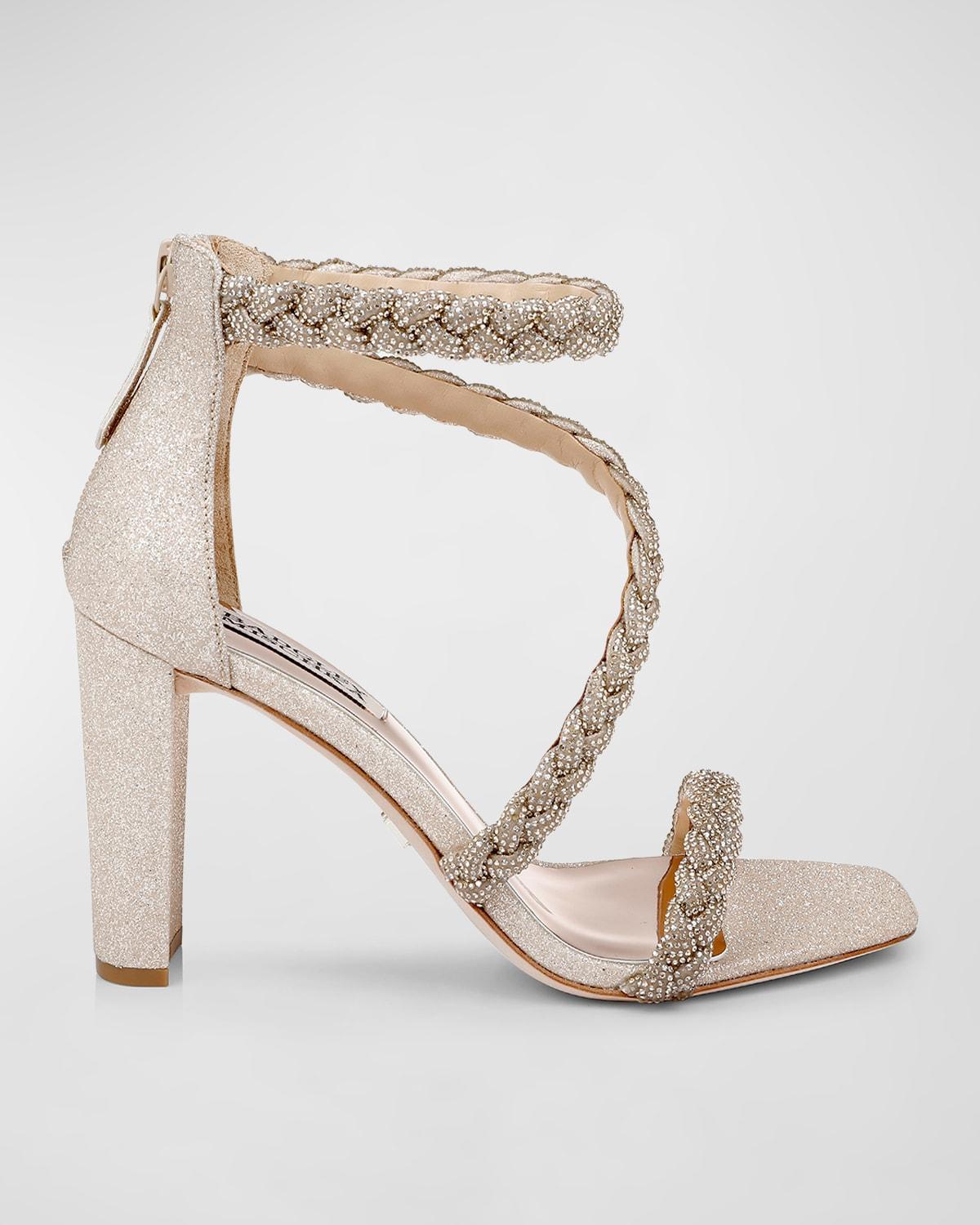 Badgley Mischka Collection Fenix Embellished Ankle Strap Sandal Product Image