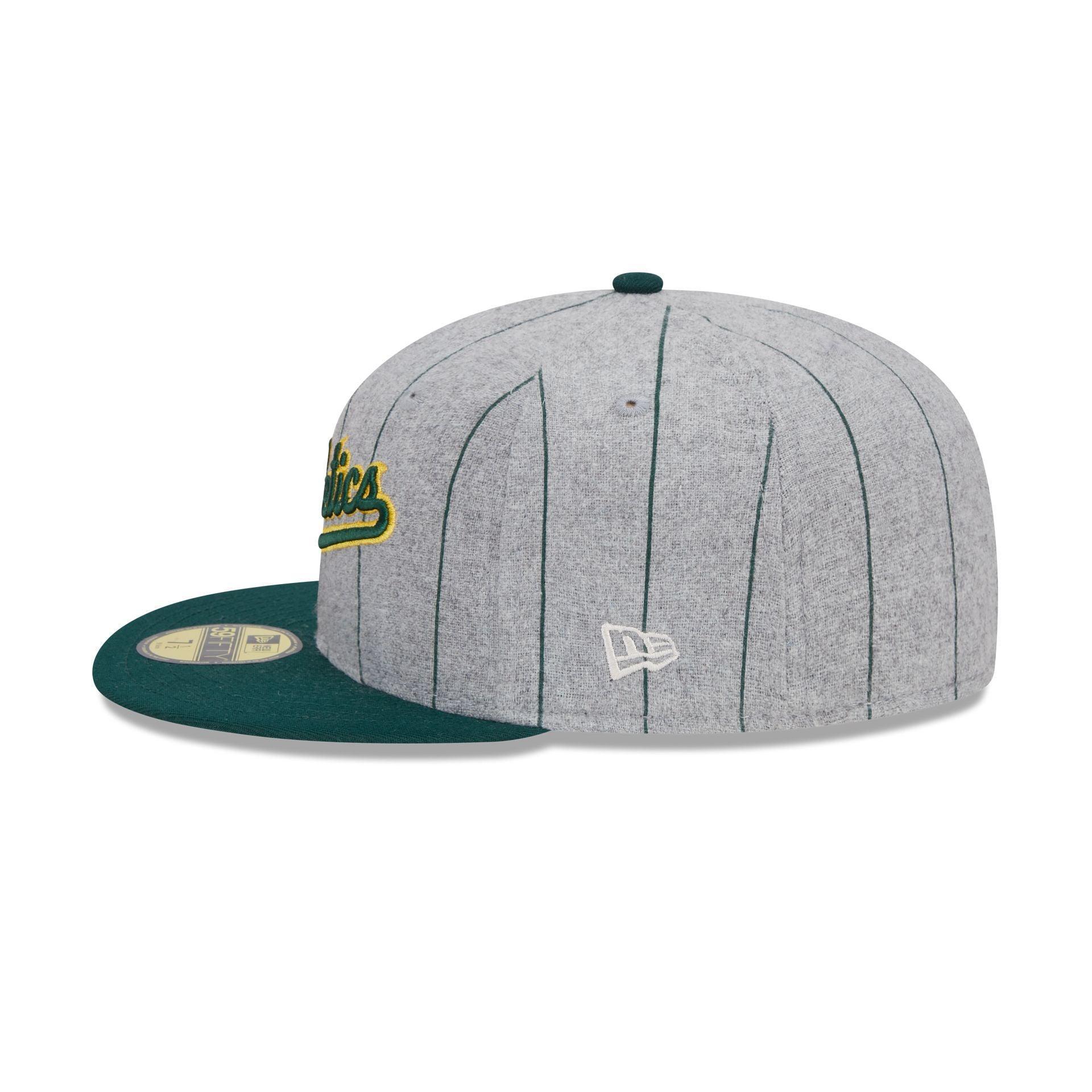 Oakland Athletics Heather Pinstripe 59FIFTY Fitted Hat Male Product Image