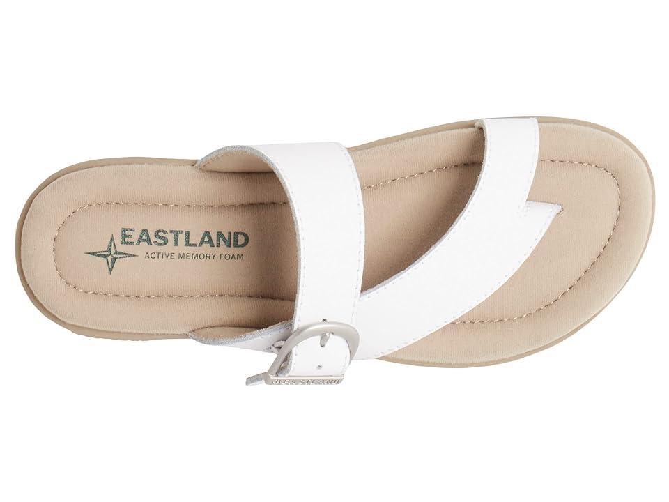 Eastland Tahiti II Womens Leather Thong Sandals White Product Image