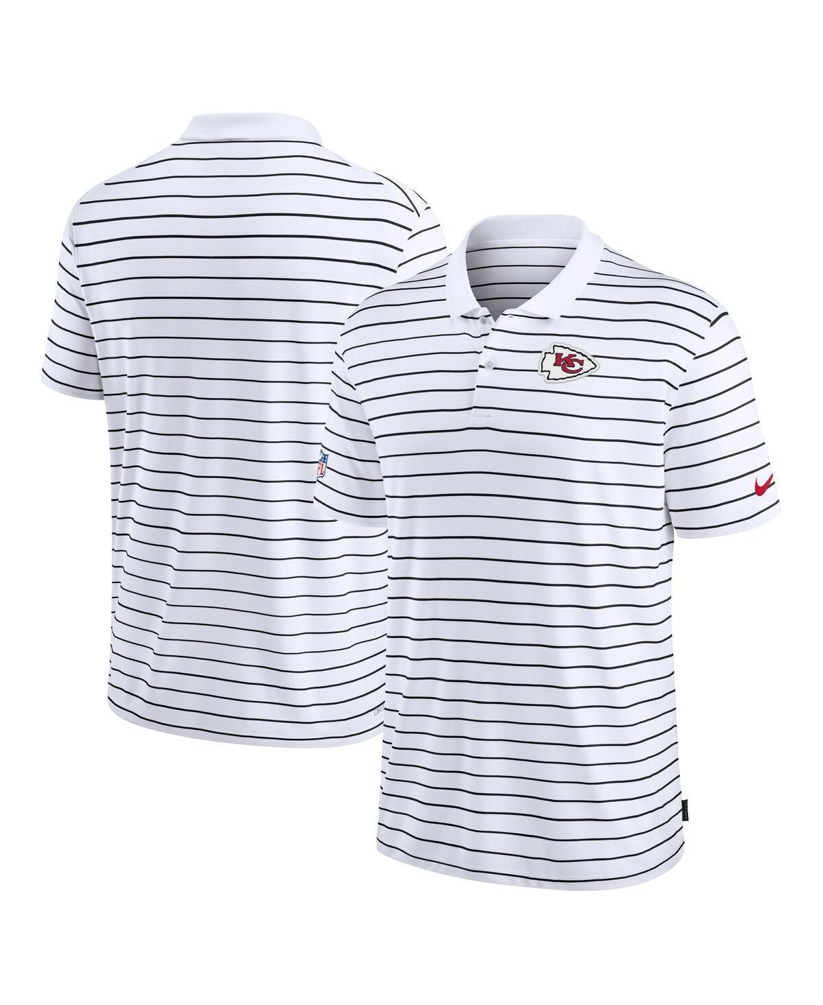 Nike Mens White Kansas City Chiefs Sideline Lock Up Victory Performance Polo Shirt - White Product Image