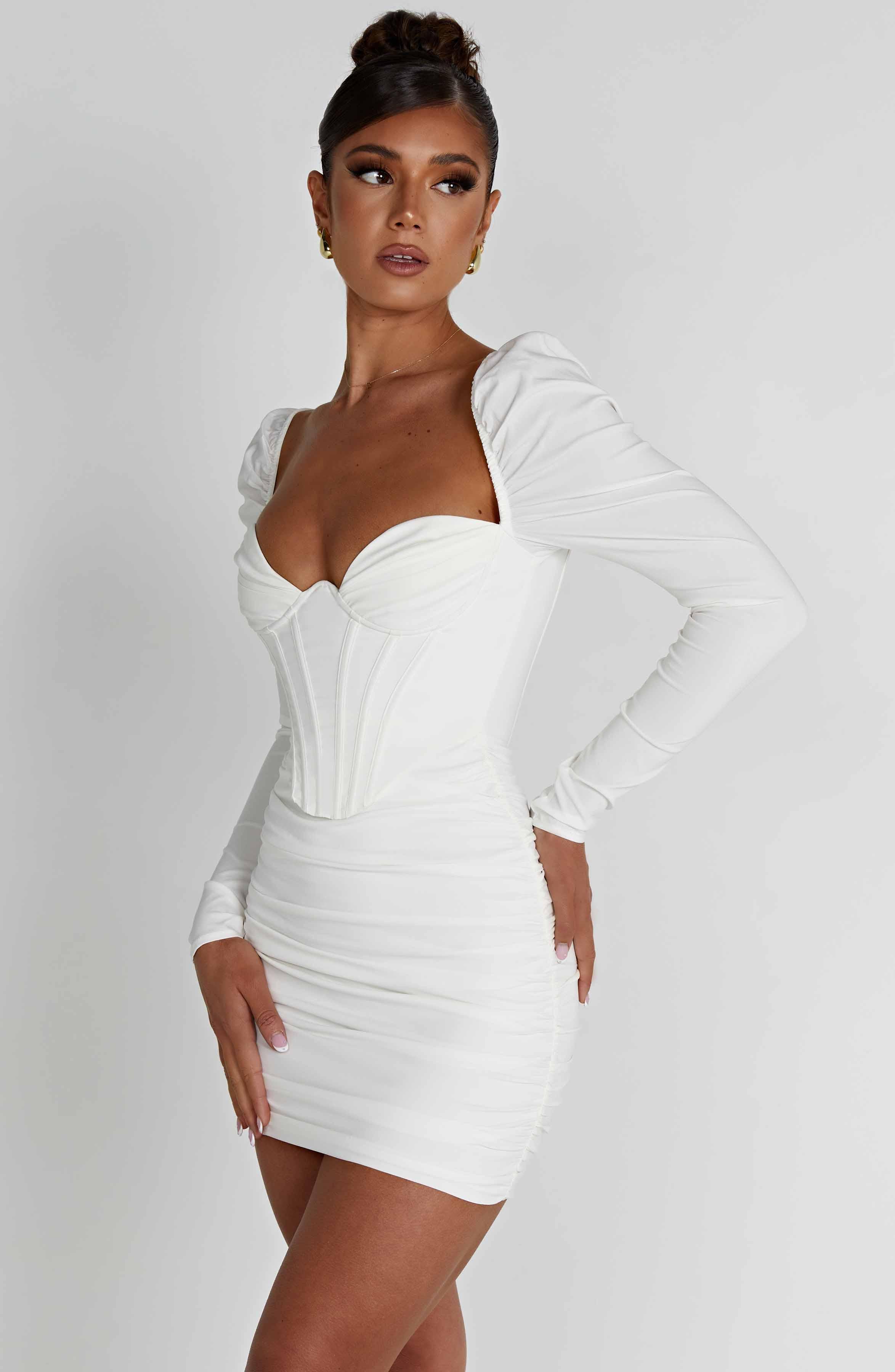 Louise Mini Dress - White Product Image