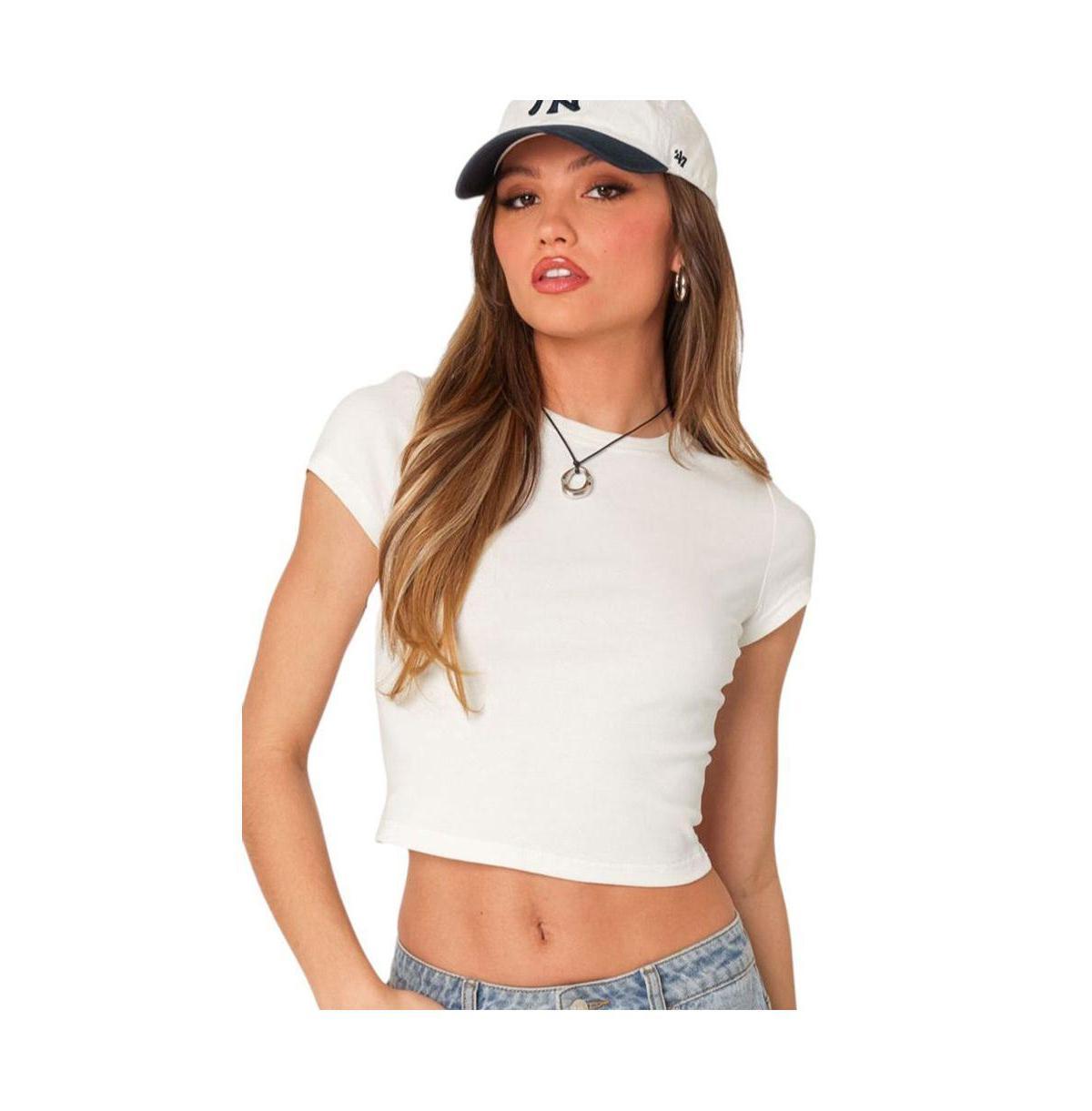 Womens Better Basics cropped t shirt Product Image