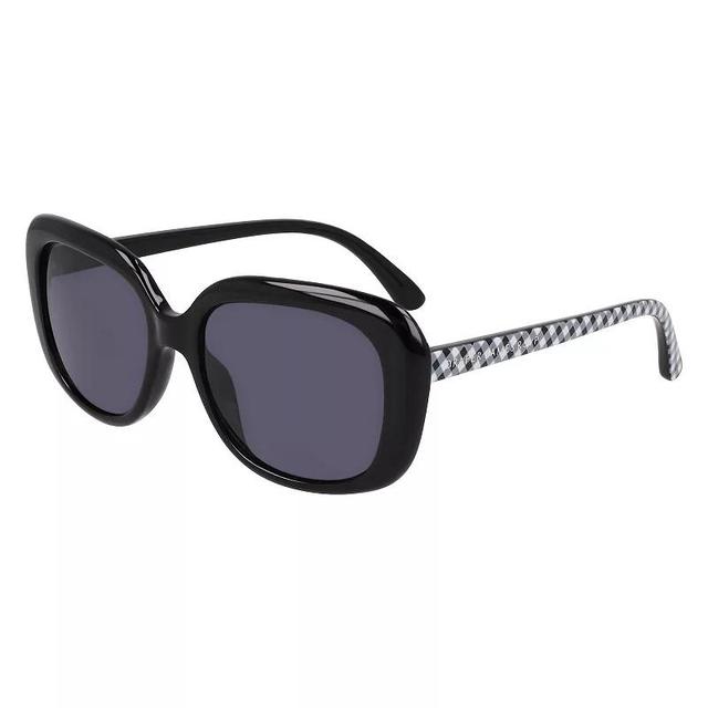 Womens Draper James 55mm Rectangle Gingham Sunglasses Product Image