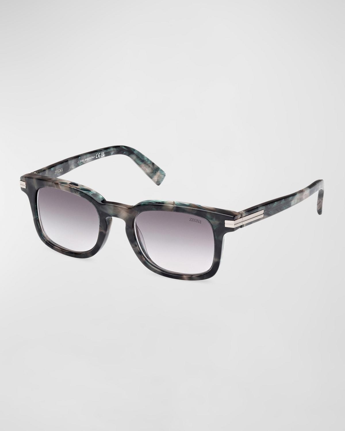 Men's Acetate Rectangle Sunglasses Product Image