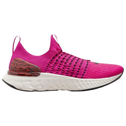 Nike Womens React Phantom Run Flyknit 2 - Running Shoes Pink Prime/Black/Phantom Product Image