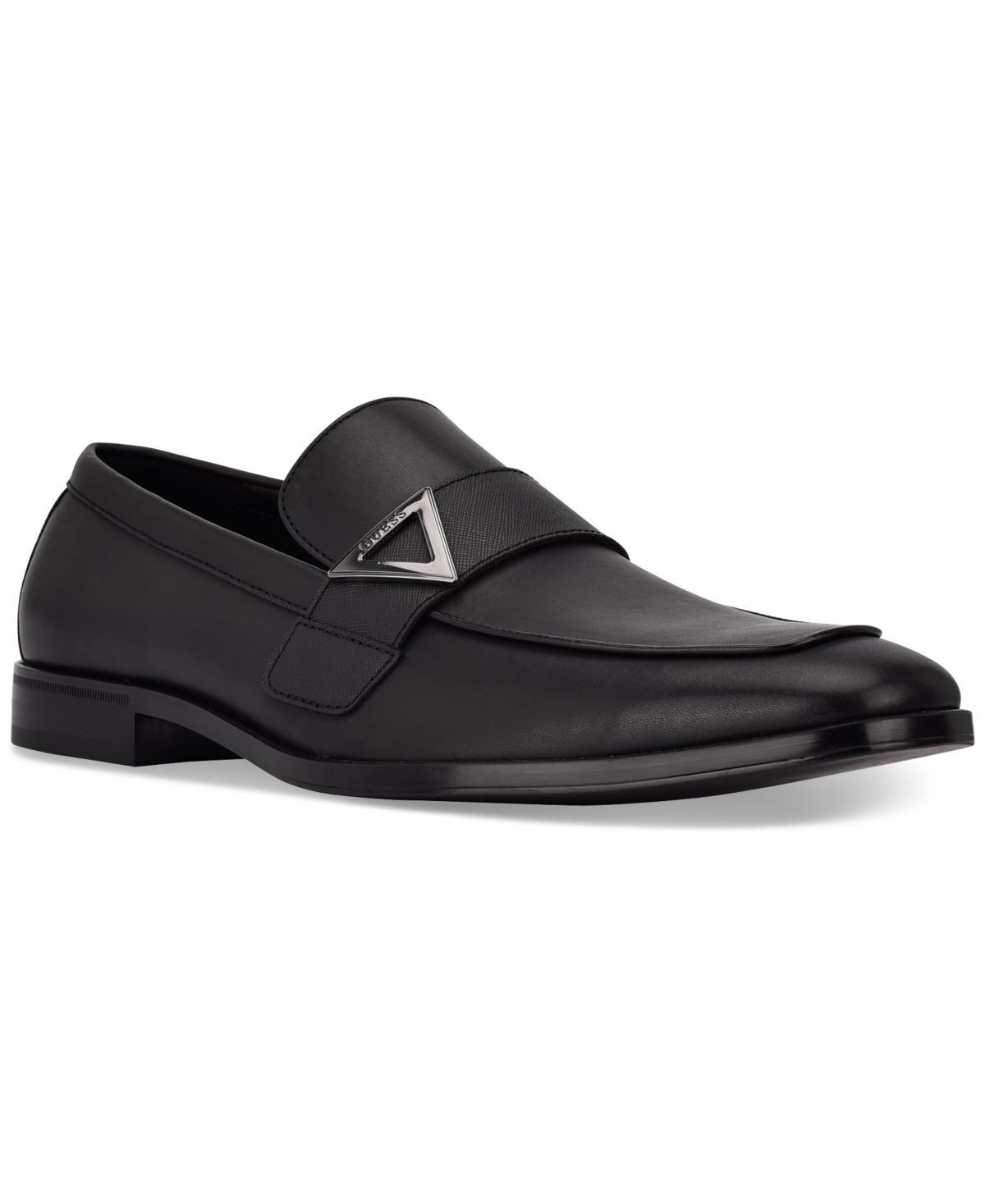 Guess Mens Hamlin Faux-Leather Slip-On Dress Shoes Product Image