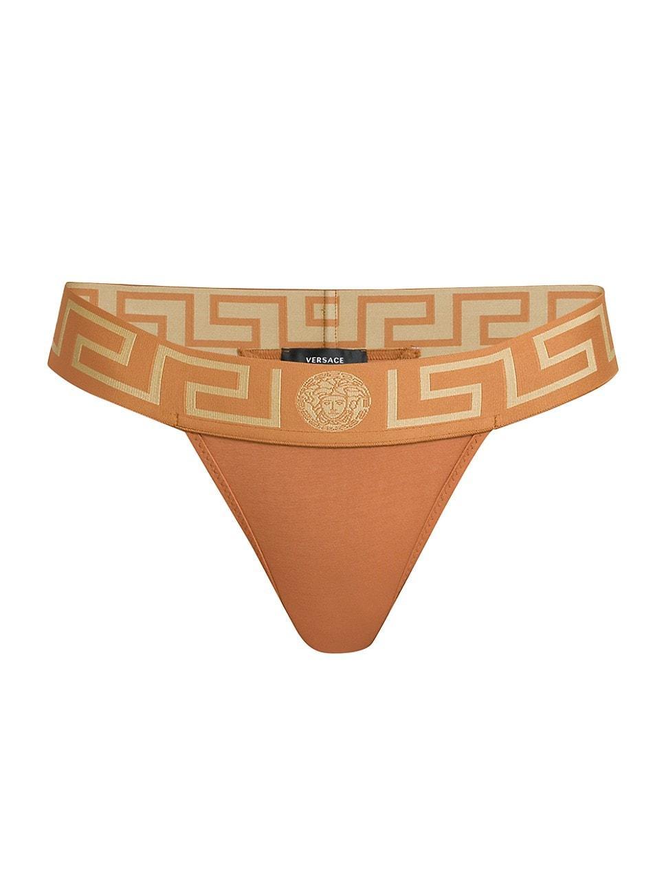 Womens Greca Border Thong Product Image