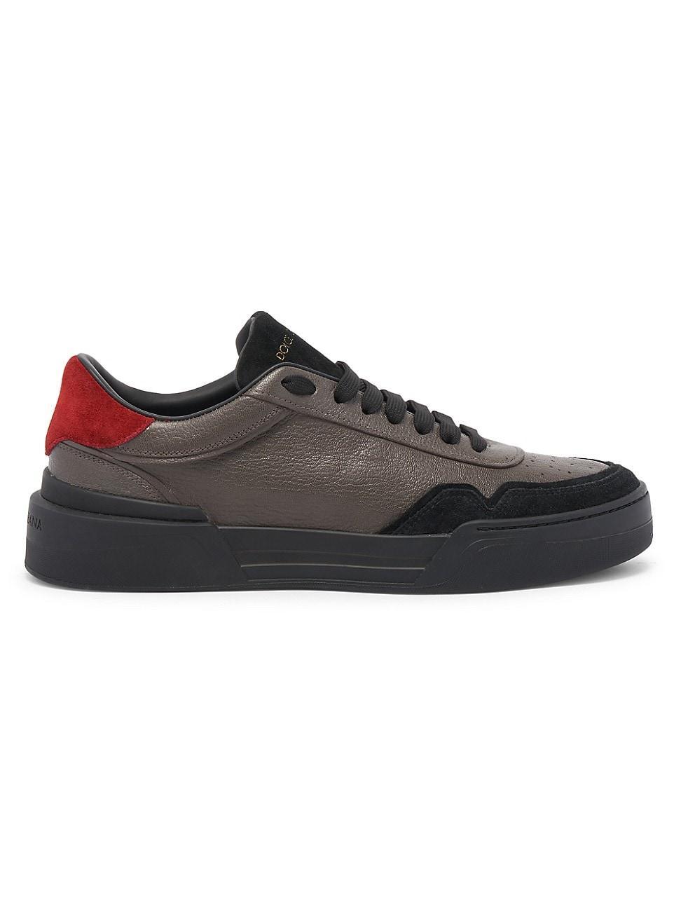 Mens Leather Low-Top Sneakers Product Image