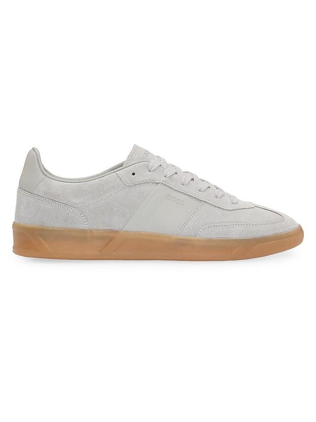 Womens Low Top Trainers in Leather and Suede Product Image