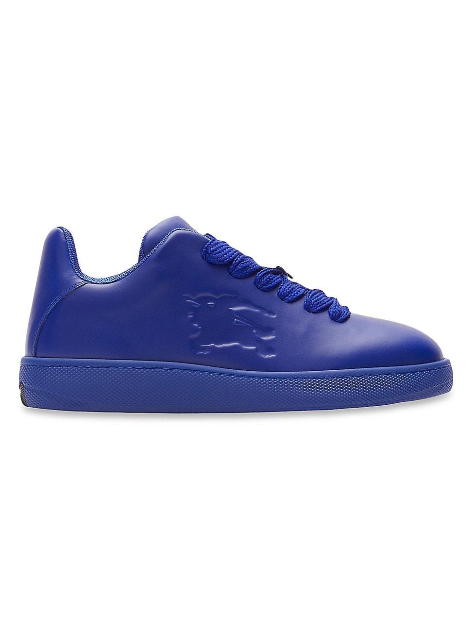 Mens The Box Equestrian Knight-Embossed Leather Low-Top Sneakers Product Image