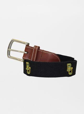 Peter Millar Mens Baylor University Belt | Color: Black | Size: 44 Product Image