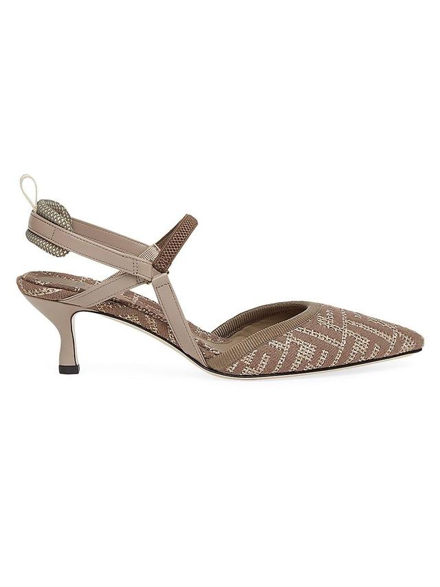 Womens Colibri Lite 55MM Logo Jacquard Slingback Pumps Product Image