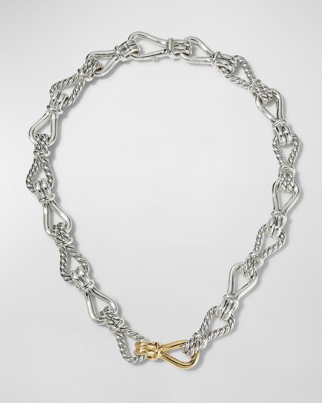 David Yurman 18K Yellow Gold & Sterling Silver Thoroughbred Loop Chain Link Necklace, 20 Product Image