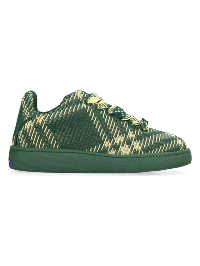 BURBERRY Men's Box Low-top Sneakers In Green Product Image