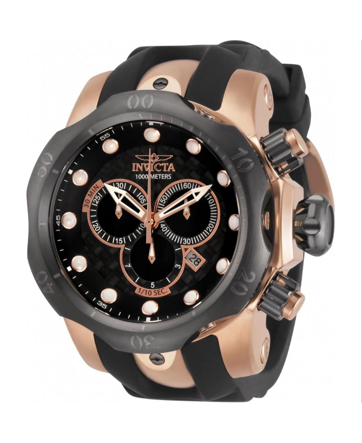 Invicta Mens 0361 Reserve Quartz Chronograph Black Dial Watch - Black Product Image