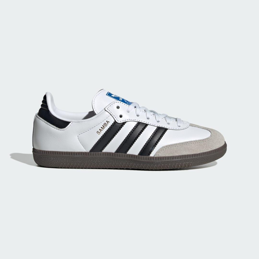 adidas Samba OG Shoes Kids Cloud White 4.5 Kids Product Image