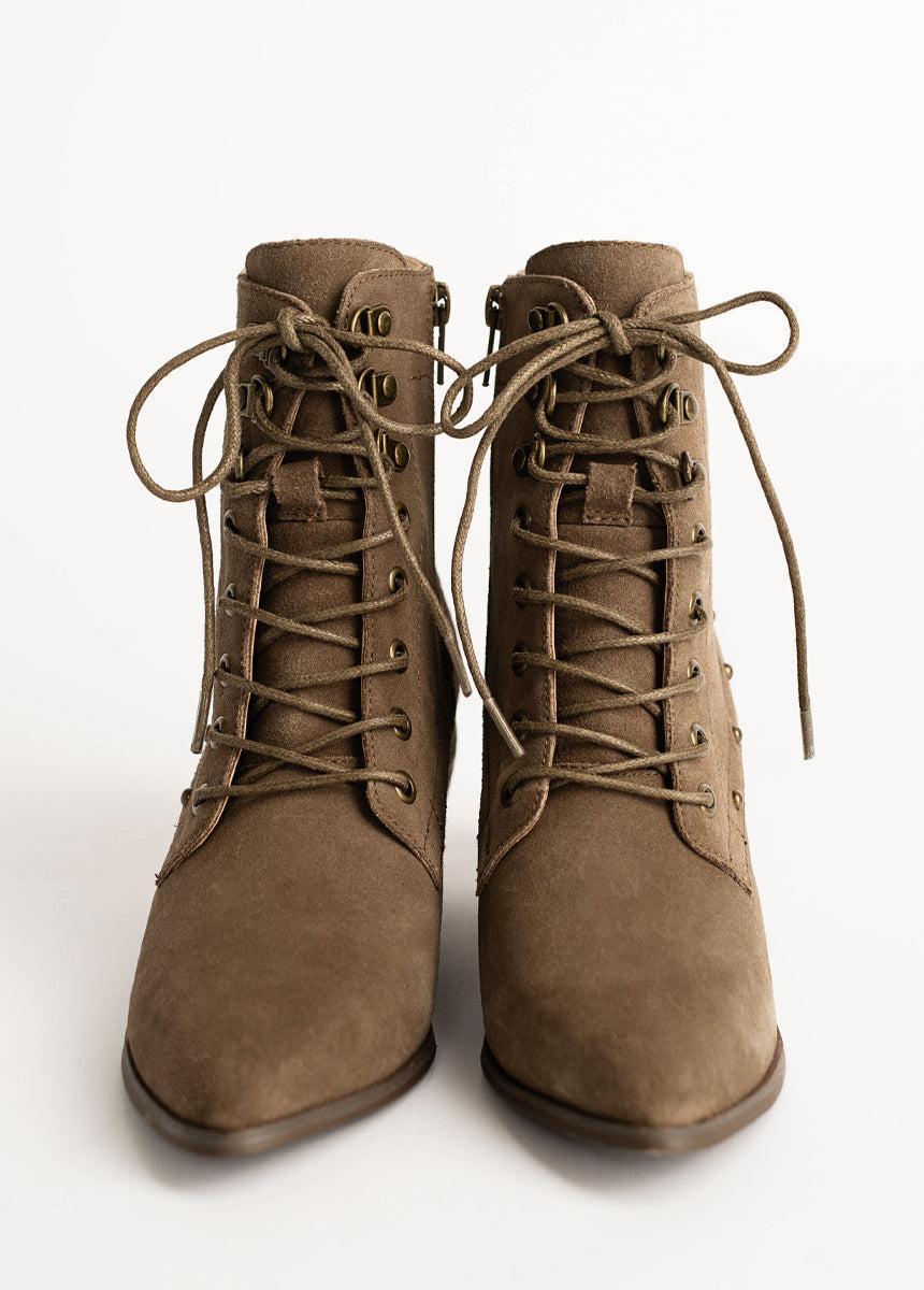 Virginia Boot in Brown Suede Product Image