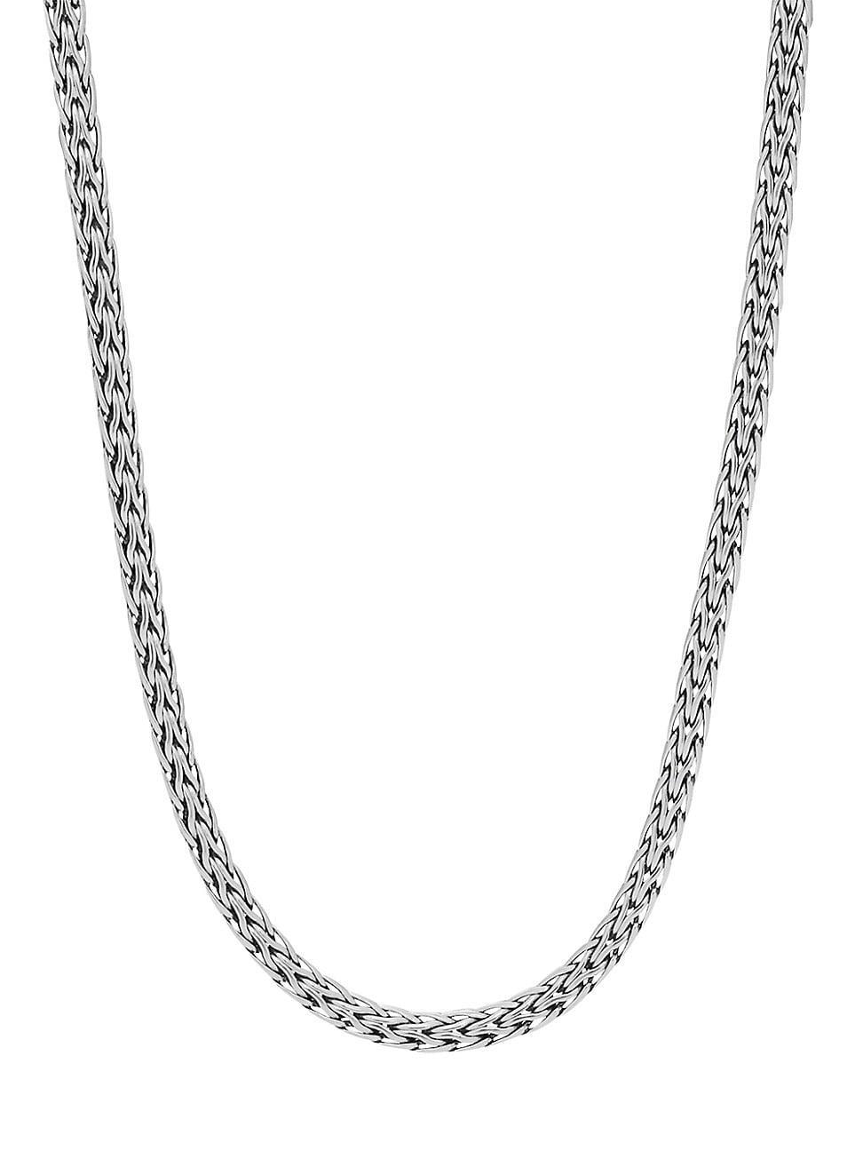 Womens Classic Chain Sterling Silver Slim Necklace/16 Product Image