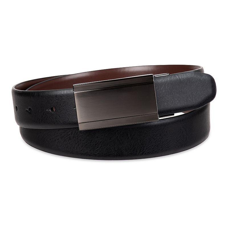 Mens Sonoma Goods For Life Two-In-One Reversible Modern Plaque Dress Belt Product Image