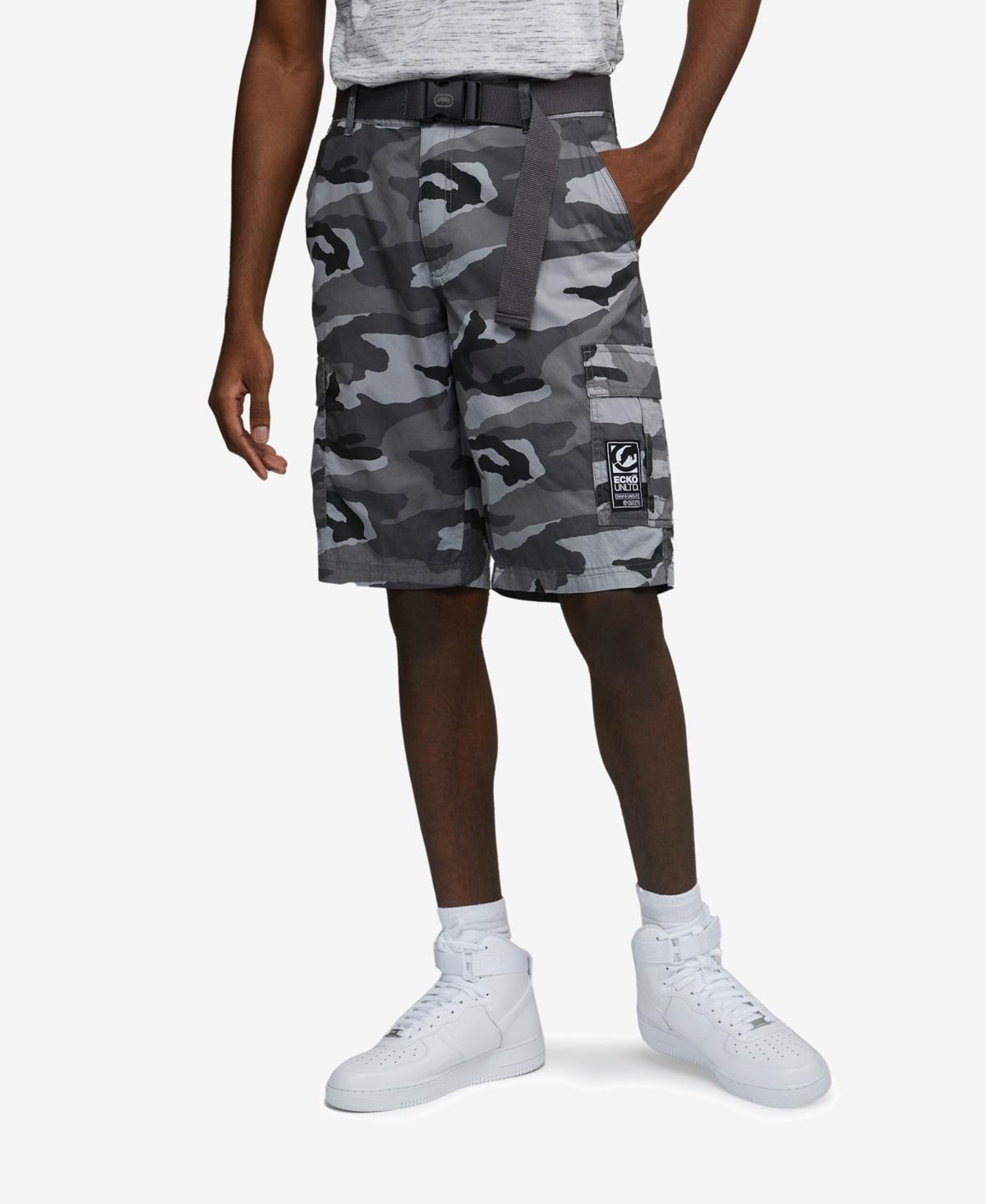 Ecko Unltd Mens Big and Tall Rewind Belted Cargo Shorts Product Image