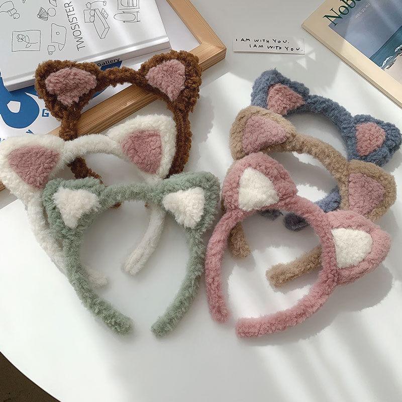 Cat Ear Chenille Headband (Various Designs) Product Image