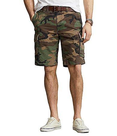 Polo Ralph Lauren Big  Tall Relaxed-Fit Camo Print Cargo 10 and 12 Inseam Shorts Product Image