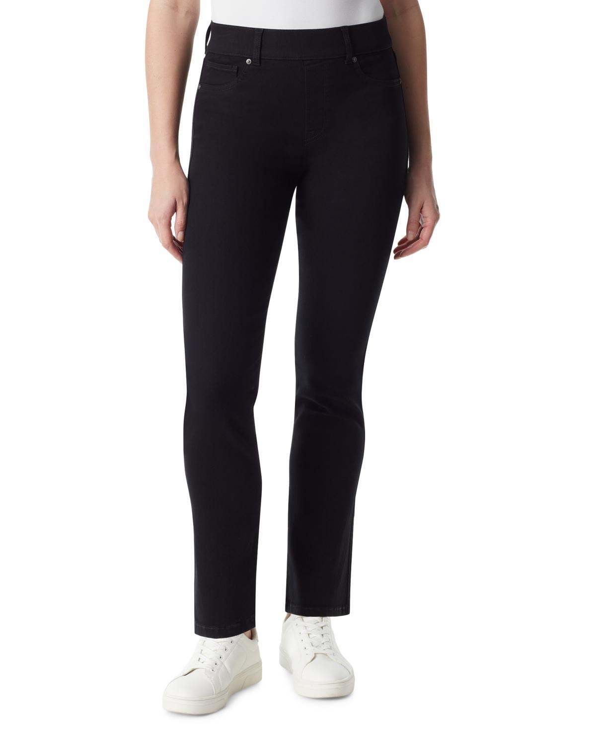 Gloria Vanderbilt Womens Shape Effect Pull-On Straight-Leg Jeans Product Image