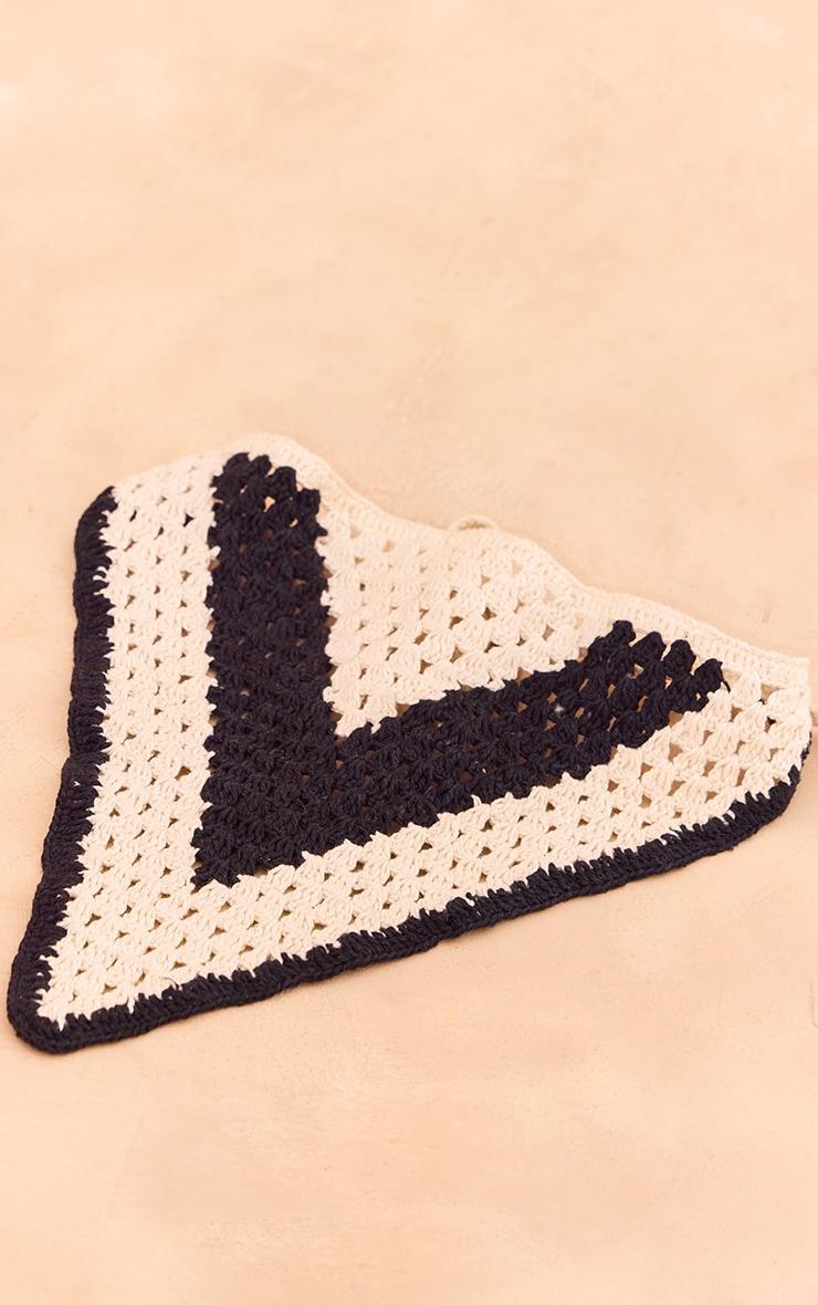 Monochrome Crochet Bandana Product Image