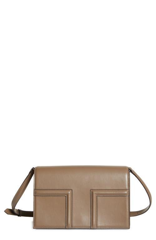 Womens Leather T-Flap Bag Product Image