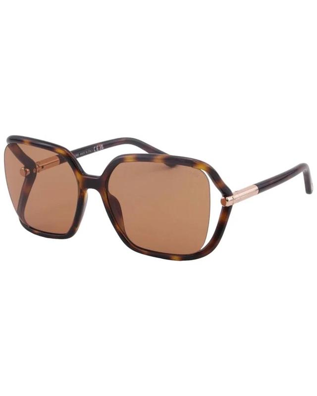 TOM FORD Solange Brown Butterfly Ladies Sunglasses Ft1089 52e 60 Product Image