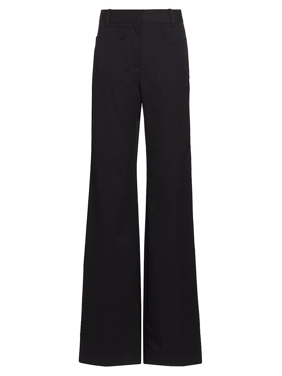 Nili Lotan Christophe Wide Leg Virgin Wool Pants Product Image