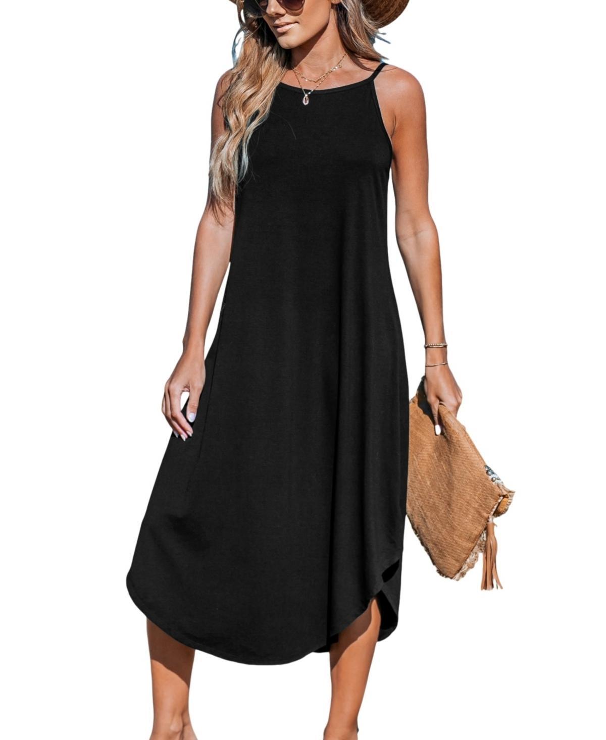 Cupshe Womens Cami Midi Cover Up Dress Product Image