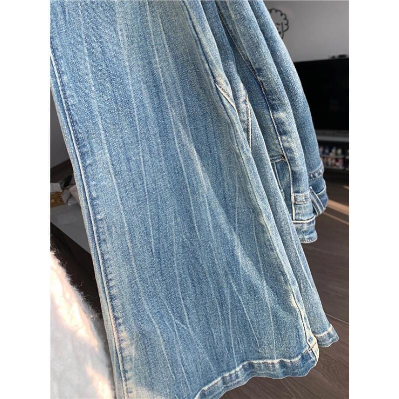 High Rise Washed Flared Jeans Product Image