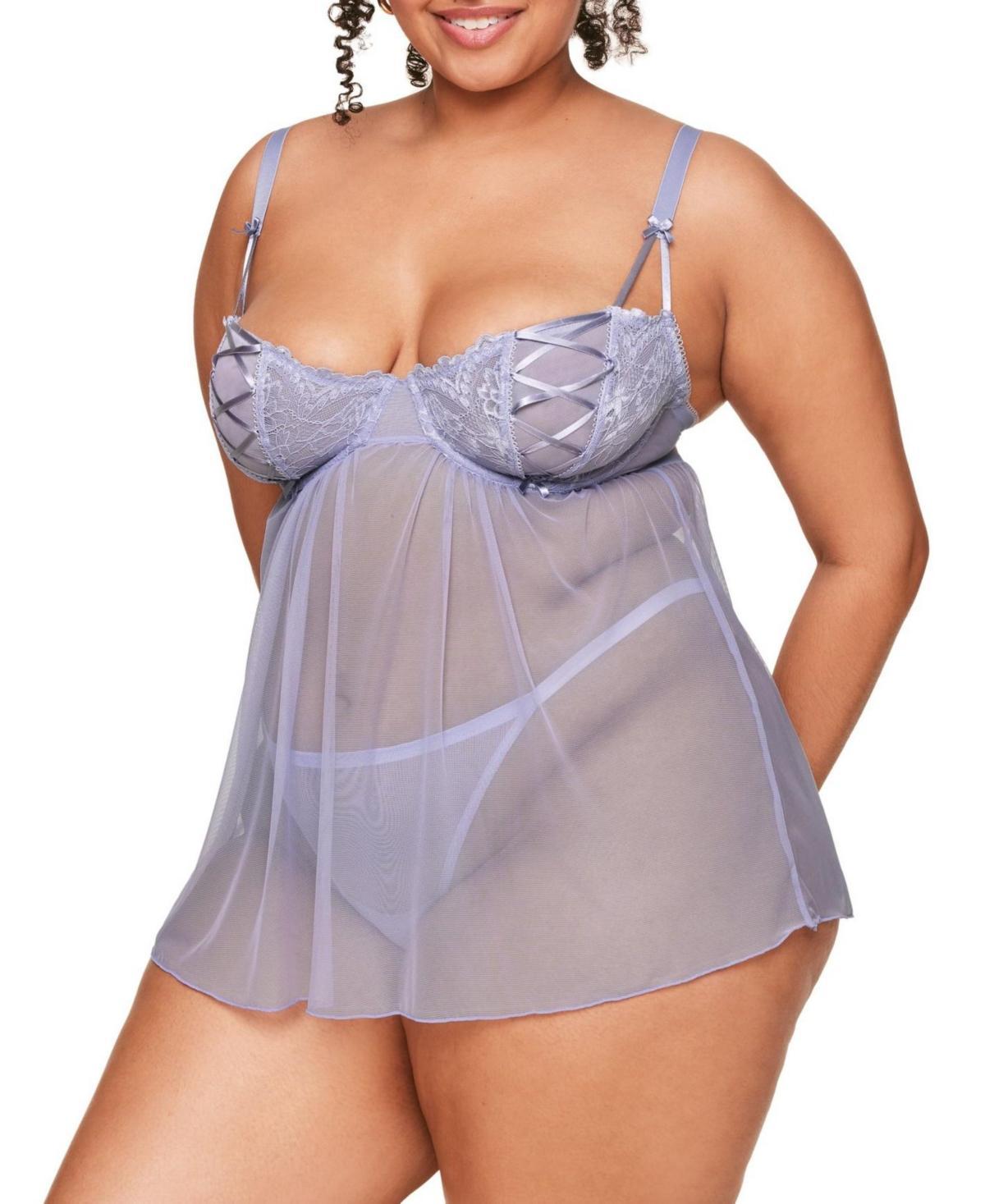 Ismelka Womens Plus-Size Unlined Babydoll Lingerie Product Image