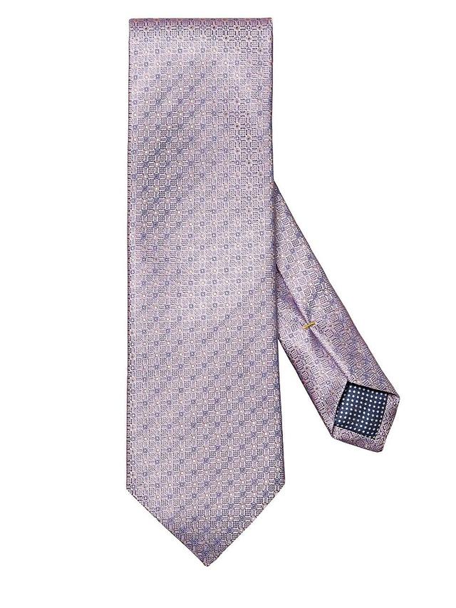 Mens Geometric Silk Tie Product Image